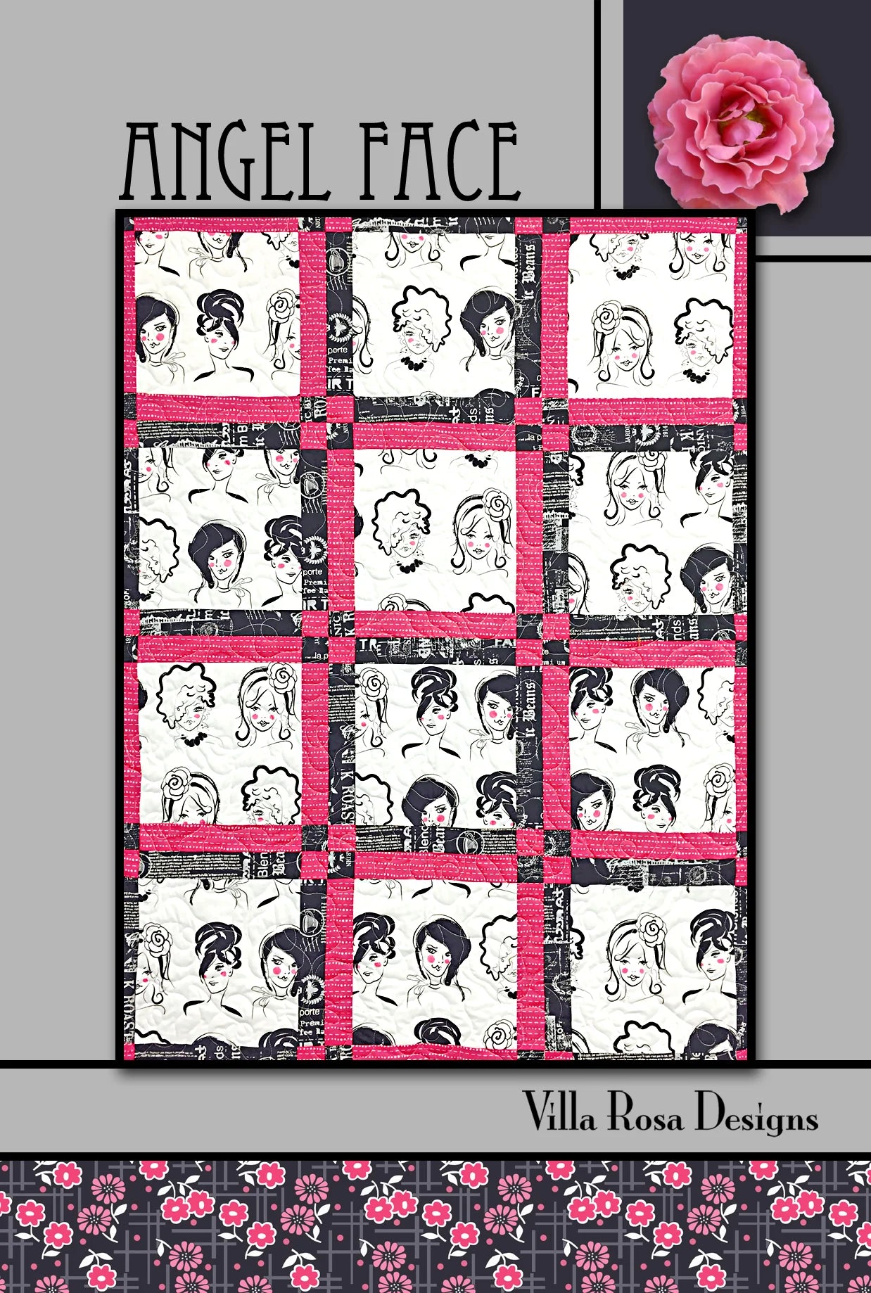 Angel Face Pattern Digital Download
