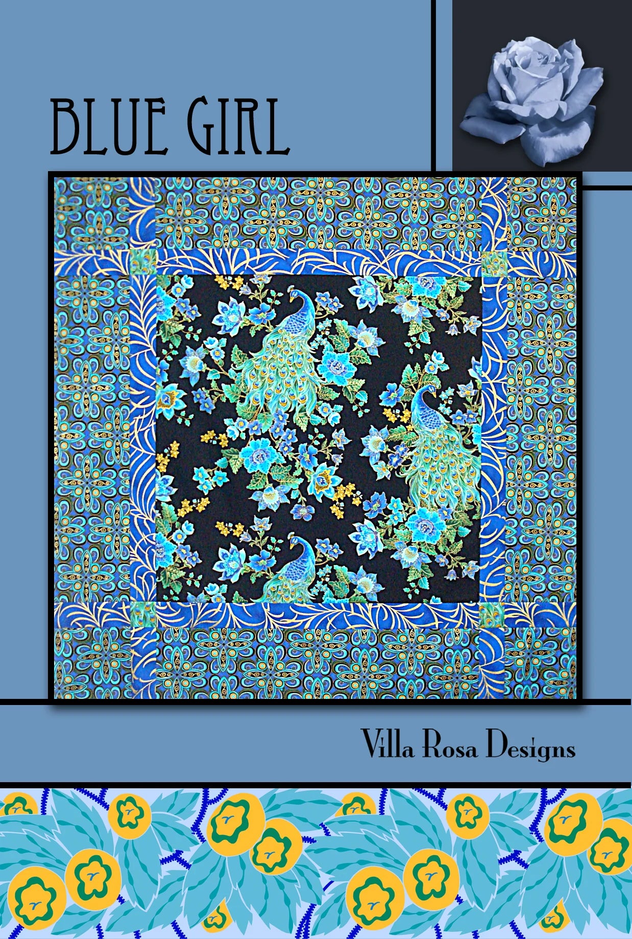 Blue Girl Pattern Digital Download