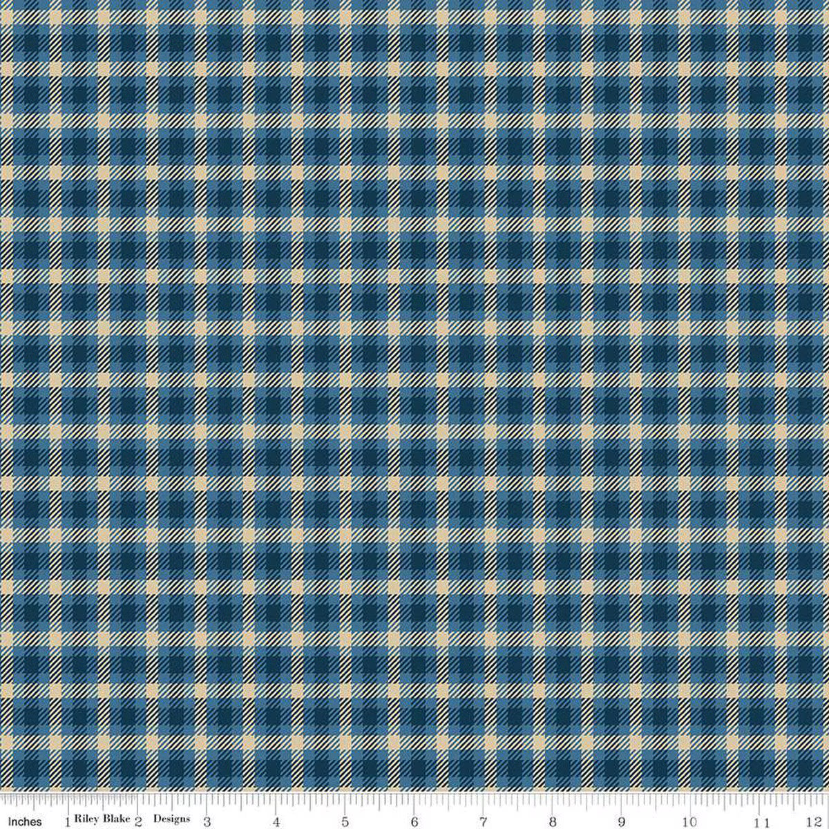 PLAID - VENTURE CLUB Scout Blue Yardage