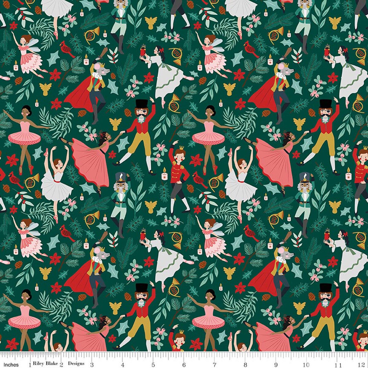 NUTCRACKER TRADITION Storybook Pine Yardage