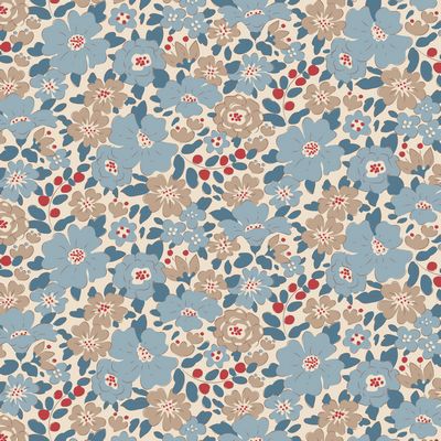 TILDA Creating Memories - Harper Blue Yardage