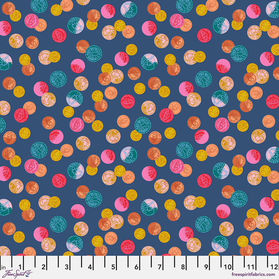 1 yard MARKET DAYS Thrifty Navy Remnant