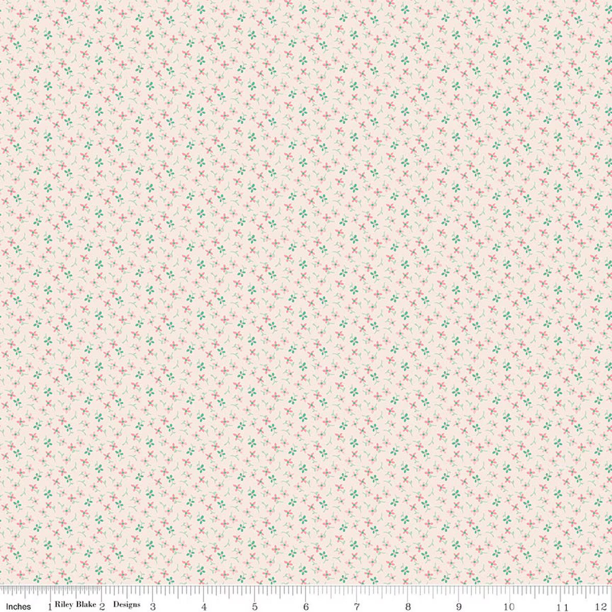 BERRY & SAGE Wildflowers Latte Yardage