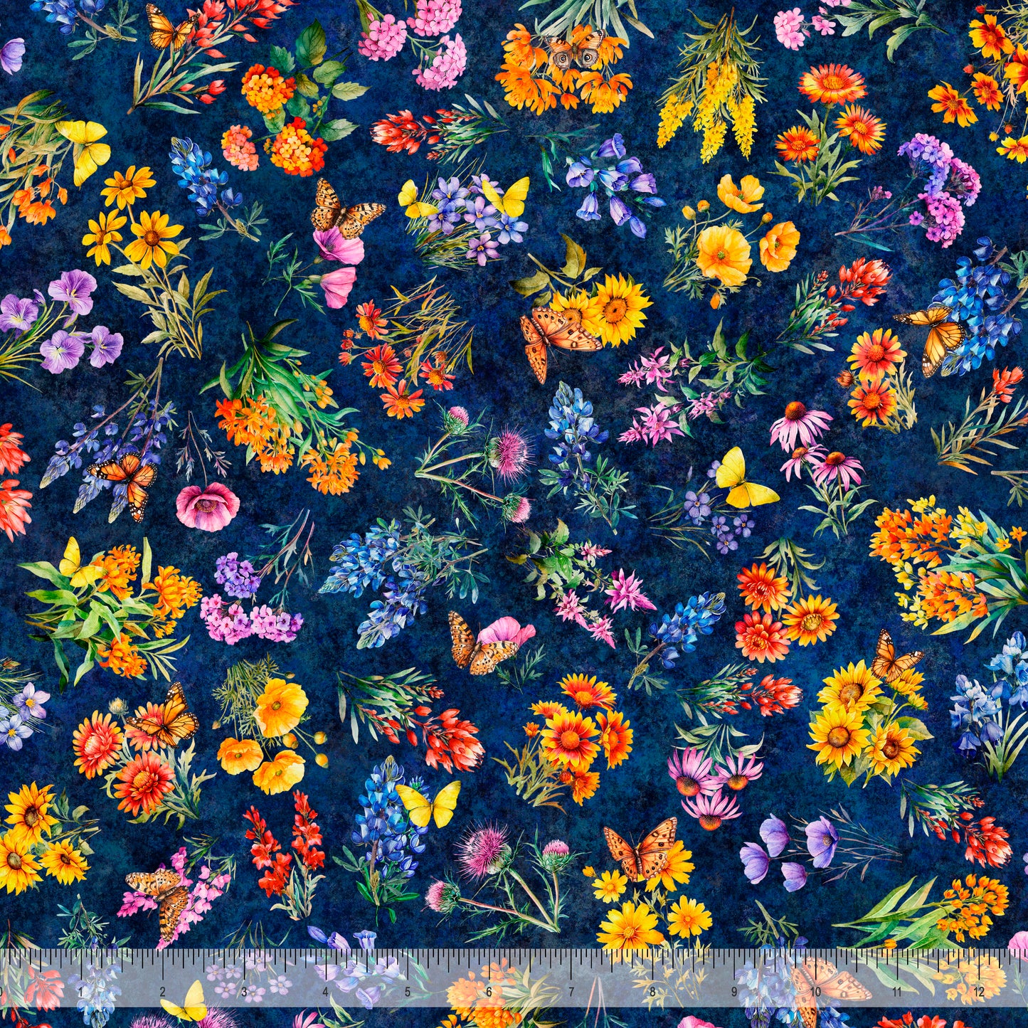 ALL TEXAS SHOP HOP 2026 Texas Wildflowers Navy PRE-ORDER