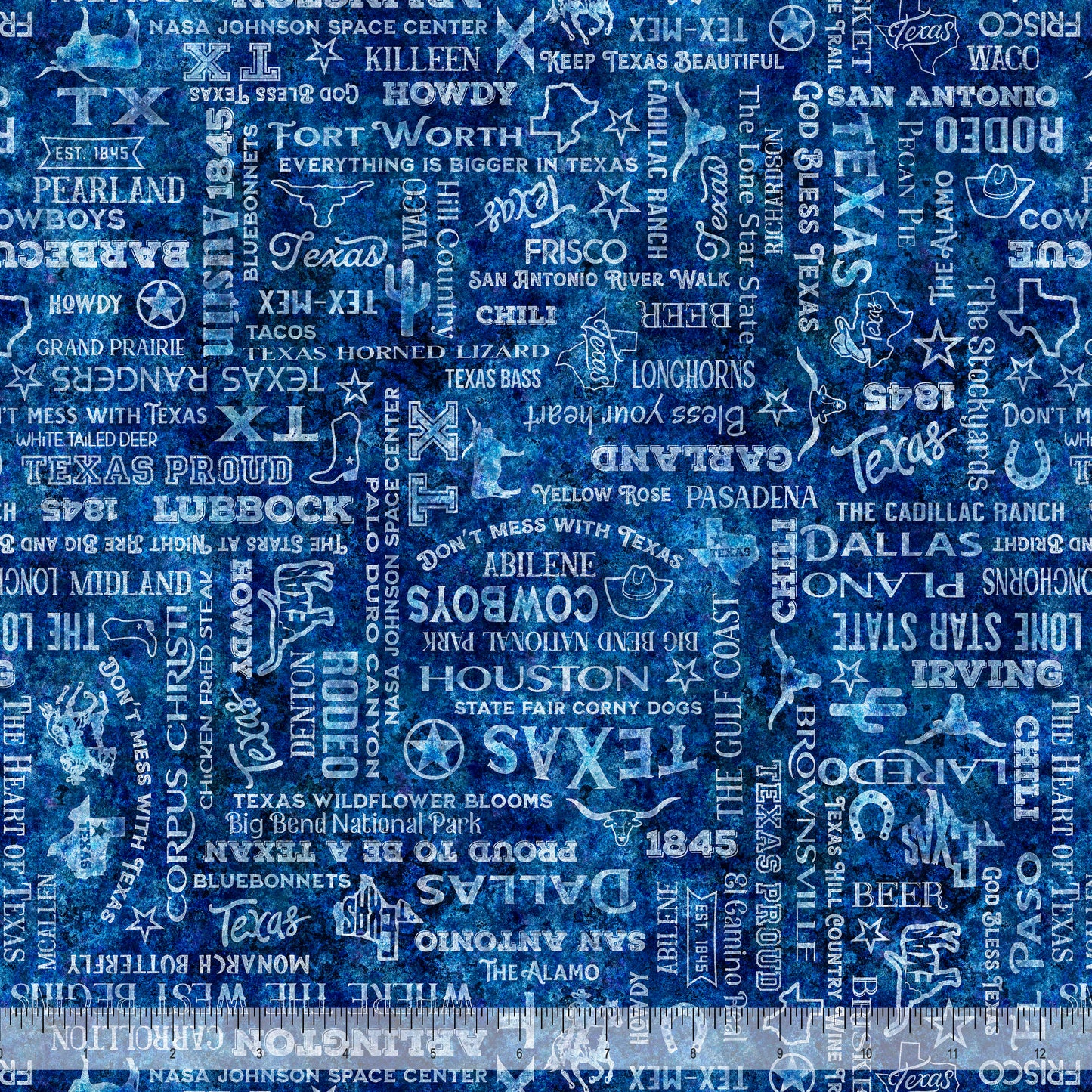 ALL TEXAS SHOP HOP 2026 Texas Text Indigo PRE-ORDER