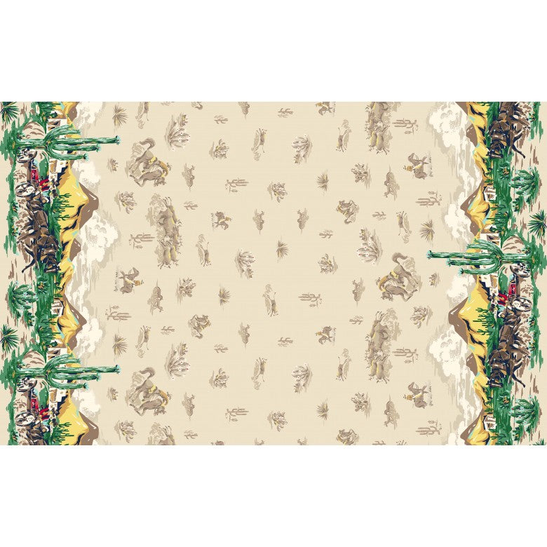 BUCKAROO Buckaroo Border Tan Yardage