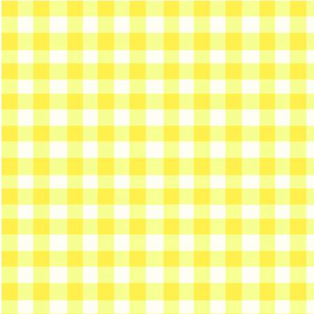 HEATHER ROSS BY HAND Lemon Essential Gingham Yardage