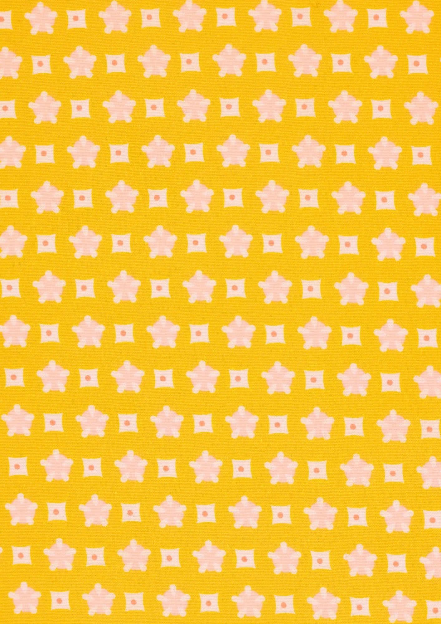 Printed Cotton Élytis Yellow Yardage