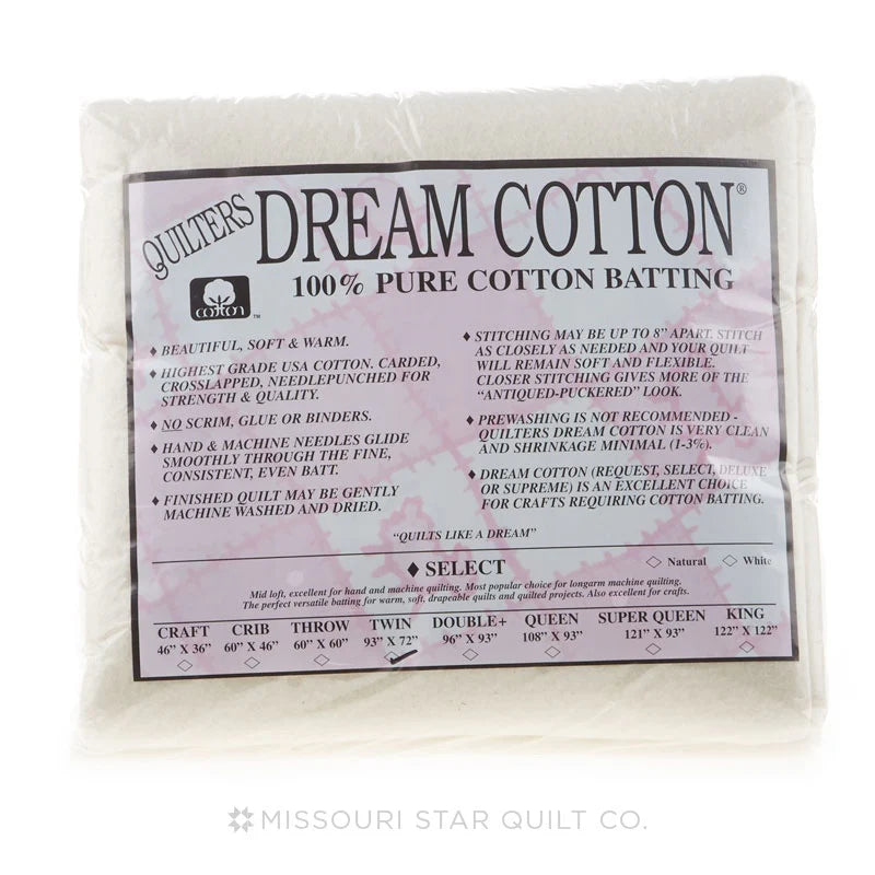 Quilter's Dream Natural Cotton Select Twin Sized 72" x 93"