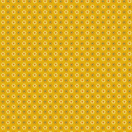 3 1/4 Yards SUGAR MAPLE Floral Goldenrod Remnant