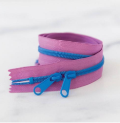 30" Zipper Blueberry