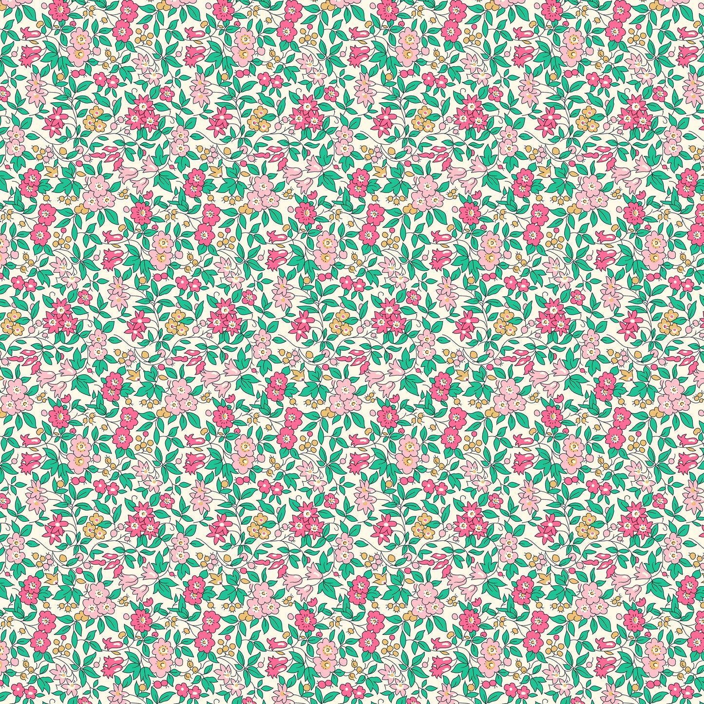 EVERLASTING Forget Me Not Blossom B Yardage