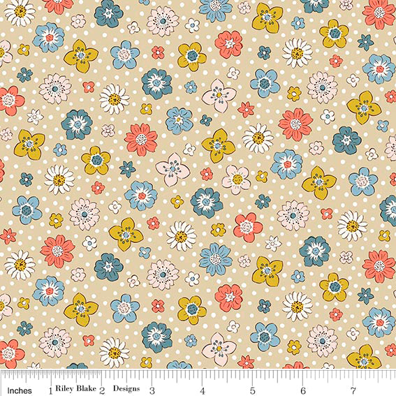 LIBERTY MEADOW FLOWERS Floral Keepsakes A Yardage