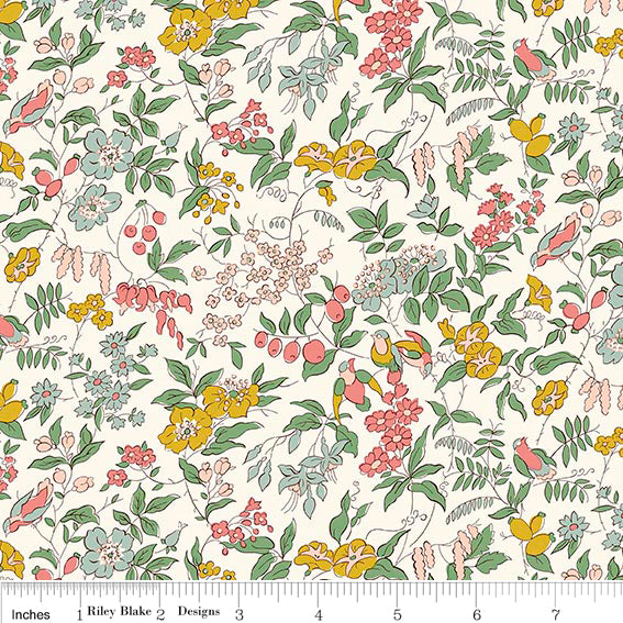 LIBERTY MEADOW FLOWERS Adelaide's Song B Yardage
