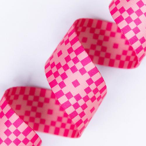 Webbing 1.5" Bitmapped Neon Pnk SSCWEB 40 Stitch Supply#25