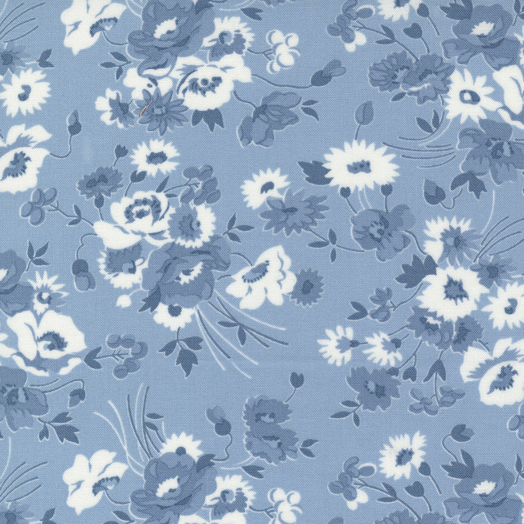 1 3/4 Yard NANTUCKET SUMMER Somerset Light Blue 108" Wideback Remnant