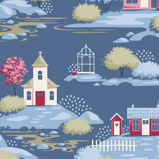 TILDA VILLAGE LIFE-Village Blue