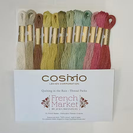 Cosmo Cotton Embroidery Floss Pack French Market 12 Colors