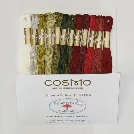 Cosmo Cotton Embroidery Floss Pack Victorian Holiday 12 Colors