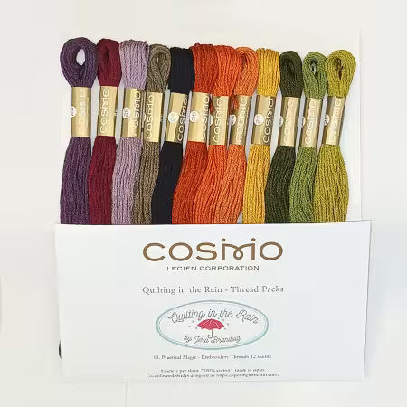 Cosmo Cotton Embroidery Floss Pack Practical Magic 12 Colors