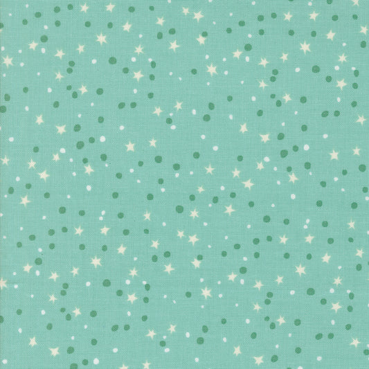 321 BLAST OFF Blue Nebula Stars Yardage