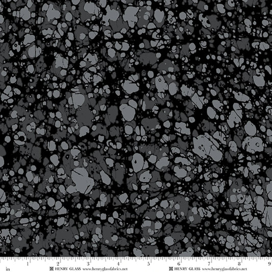CRACKELD MOSAIC Black 108” Wide Back Yardage