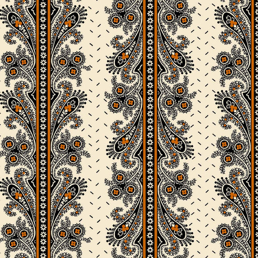 MR MOON Intricate Stripe Yardage