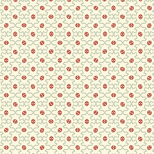GREETINGS AT CHRISTMASTIDE Geometric Yardage