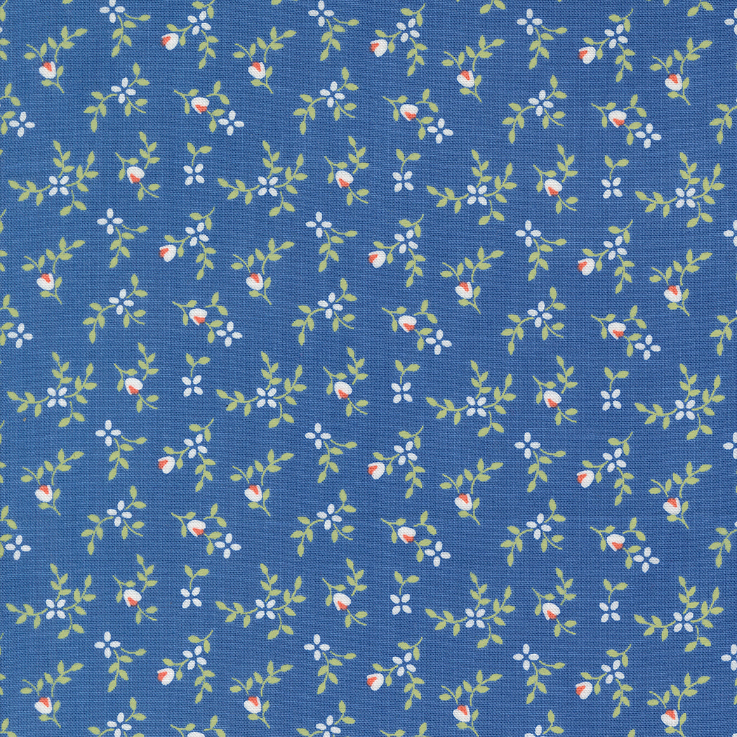 CALI & CO Cobalt Vine and Bud Yardage