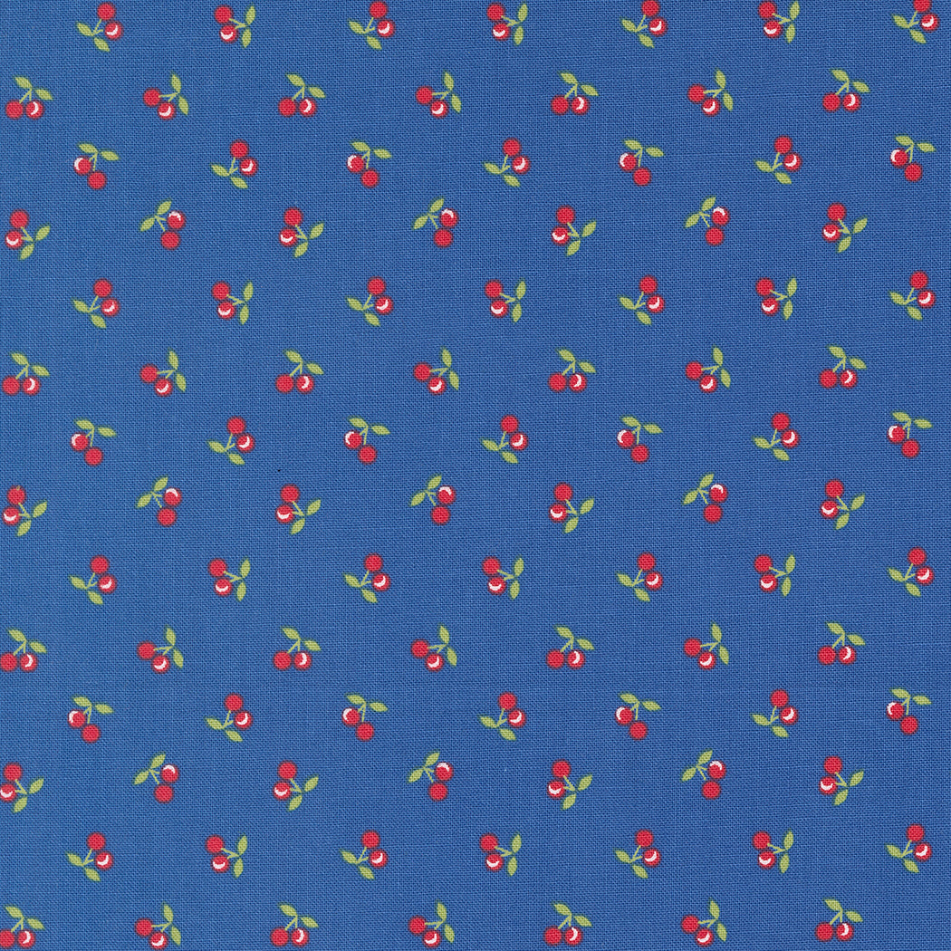 CALI & CO Cobalt Cherries Yardage