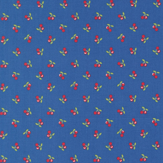 CALI & CO Cobalt Cherries Yardage