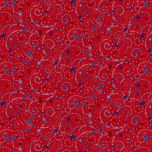 STAR SPANGLED 108” Wide Back Yardage