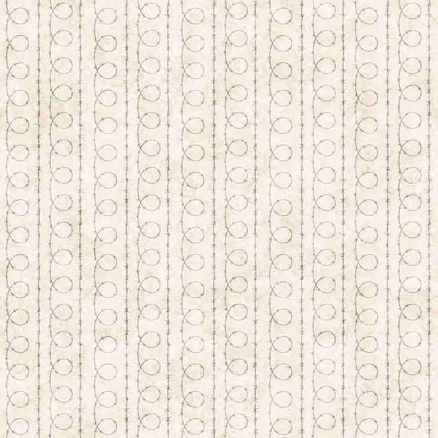 ALL TEXAS SHOP HOP 2025 Barbed Wire Beige Yardage Pre-Order