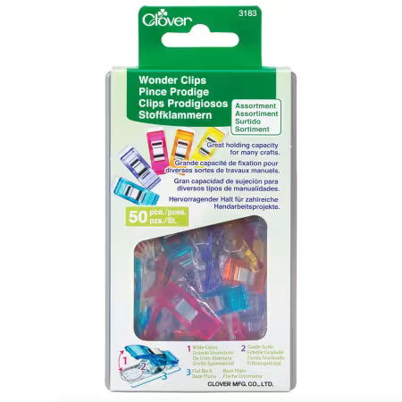 Wonder Clips Assorted 50ct 3183 Clover