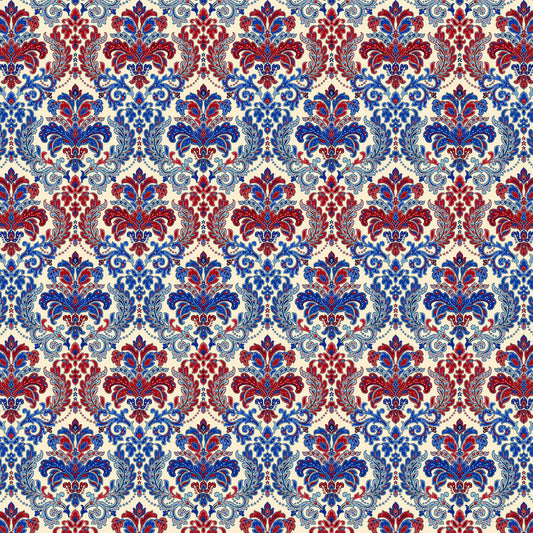 LIBERTY DAMASK Cream 108" Wide Yardage