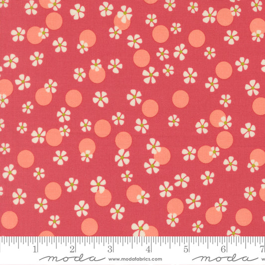 HAPPY DAZE Small Floral Dots Sweetie Yardage