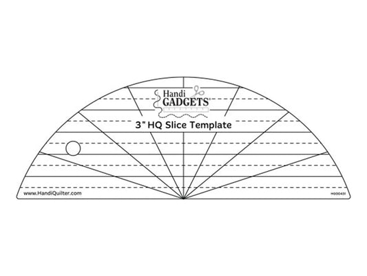 3" HQ Slice Template - Handi Quilter Ruler