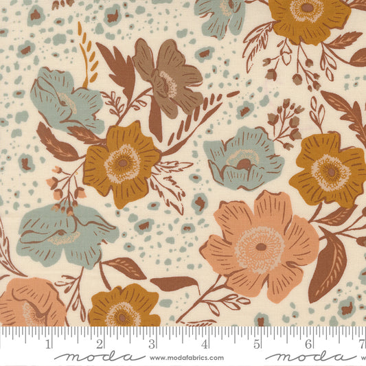 WELLSPRING Eggshell Florals Yardage