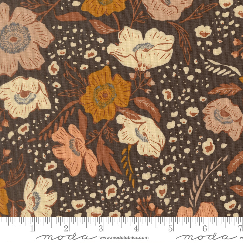 WELLSPRING Charcoal Florals Yardage
