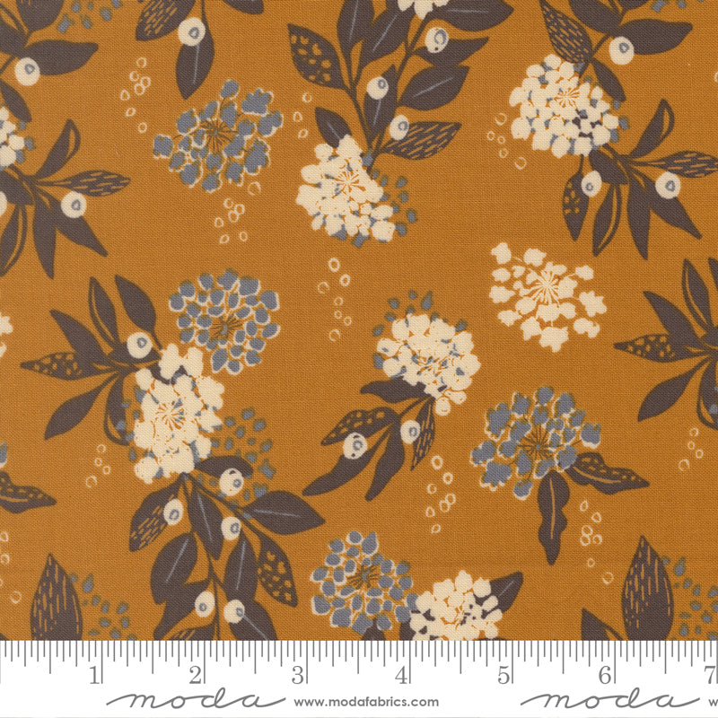 WELLSPRING Caramel Florals Yardage