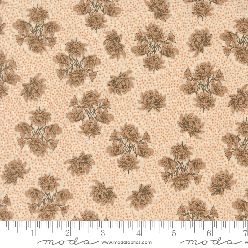 WELLSPRING Eggshell Floral Dots Yardage