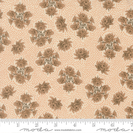 WELLSPRING Eggshell Floral Dots Yardage