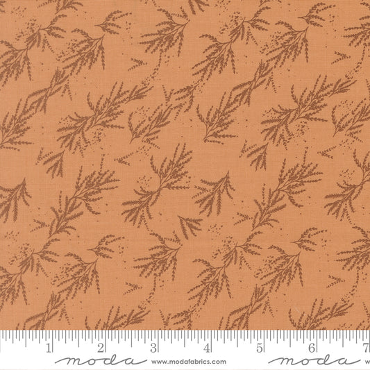 WELLSPRING Coral Seashell Branches Yardage