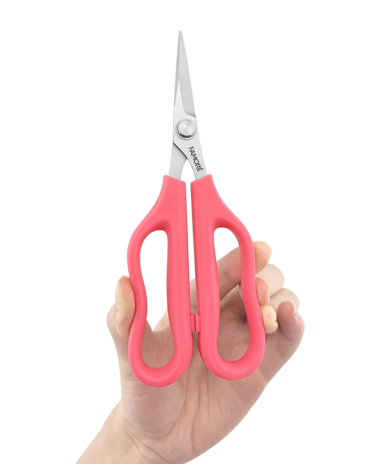 Very Sharp Scissor with Large Pink Comfort Handles 6-1/4in