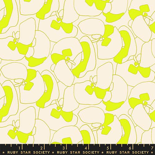 MEMENTO Neon Yellow Seagrapes Yardage