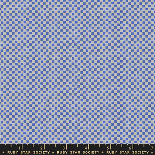 MEMENTO Royal Blue Checks Yardage