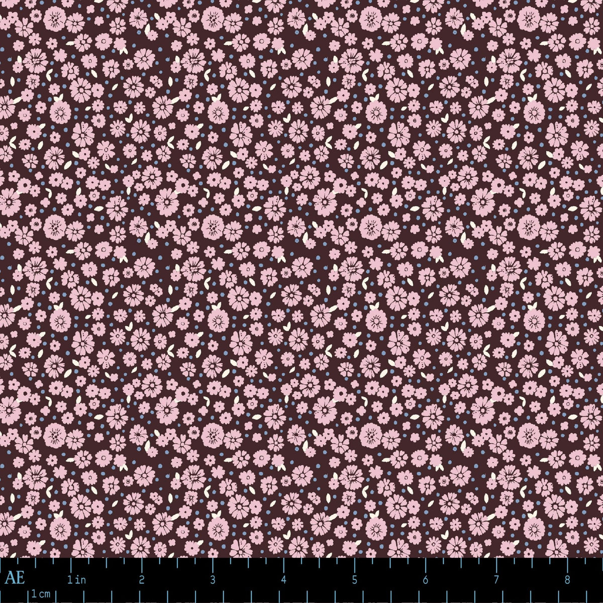 August ElleryPetite Fleur Briar Rosewood Yardage