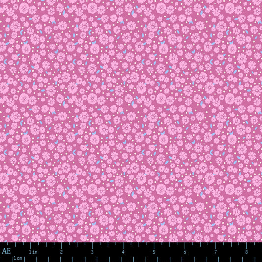 August ElleryPetite Fleur Rose Macaron Yardage