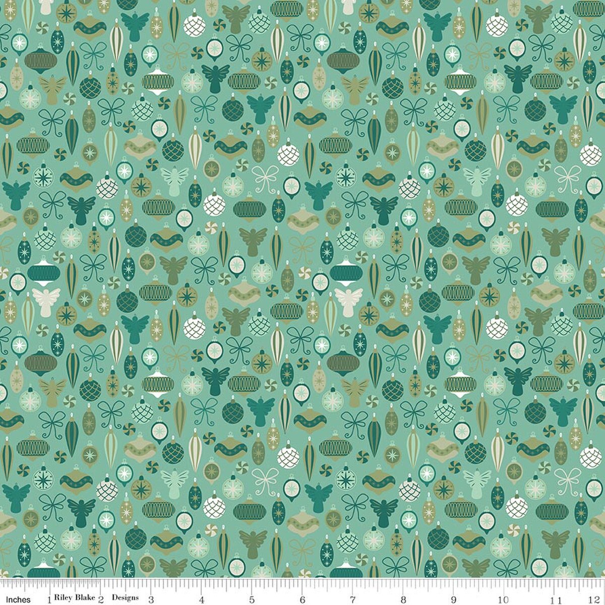 NUTCRACKER TRADITION Adorn the Tree Spearmint Yardage