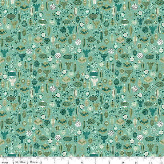 NUTCRACKER TRADITION Adorn the Tree Spearmint Yardage
